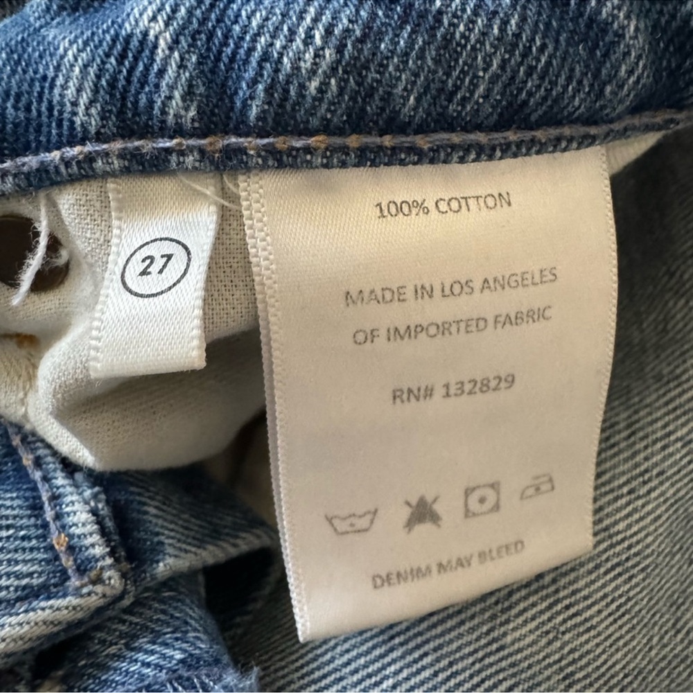 GRLFRND Karolina High Rise Straight Crop Jeans – Larchmont Wash Size 27 - Picture 11 of 11
